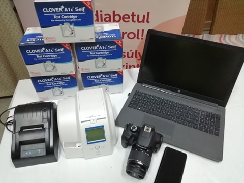 Eszközvásárlás a Gyergyói Cukorbetegek Egyesületénél